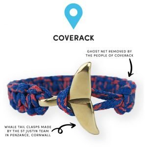 *Shipwrecked Bronze Whale Tail Bracelet*<br><br><I> Collaboration with St Justin </I>