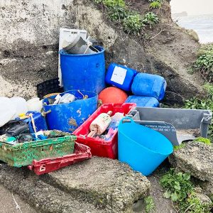 Coasters for a Cleaner Coast <br><br><I> Polurrian Beach – Lizard <br> Recycling Ocean Plastic  </I>