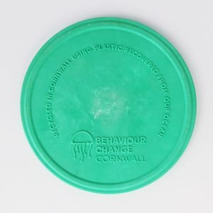 Coasters for a Cleaner Coast <br><br><I>  Recycled from an Entire Boat <br> Recovered from Looe Bay  </I> Light Green