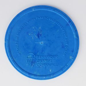 Coasters for a Cleaner Coast <br><br><I> Recycled Plastic Coaster Blue Mix <br> Recycling Ocean Plastic  </I>